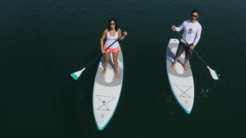 Illustration for article titled A Self-Inflating, Self-Propelled, Stand-Up Paddleboard